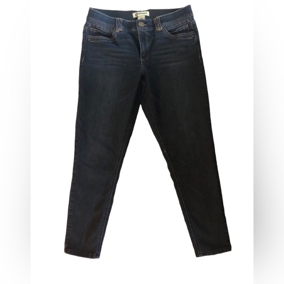 Democracy Ab’Solution Denim Booty Lift Jegging Size 12” Ankle Dark Stretch - Picture 1 of 4